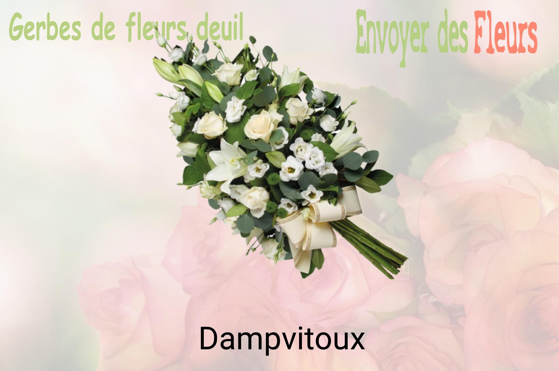 Gerbe de fleurs de deuil livrée à Dampvitoux